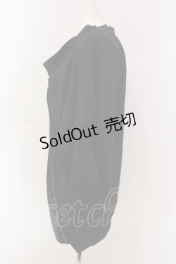 画像2: Ozz Croce / レイヤード風ZIPライントップス  ブラック O-25-04-26-040-OO-TO-OW-ZI