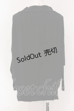 画像3: Ozz Croce / レイヤード風ZIPライントップス  ブラック O-25-04-26-040-OO-TO-OW-ZI