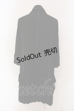 画像3: Rozen Kavalier / テレコ切り替えドレープカーディガン  ブラック O-25-04-26-044-OO-TO-OW-ZI