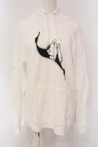 NieR Clothing / NieRちゃんプリントトレーナー L ホワイト O-25-04-26-046-PU-TO-OW-OS