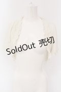 axes femme / レースデザインボレロ  アイボリー O-25-04-26-048-AX-TO-IG-OS