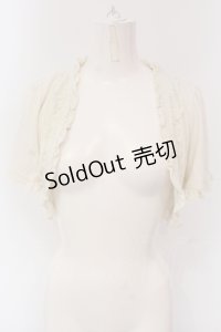 axes femme / レースデザインボレロ  アイボリー O-25-04-26-048-AX-TO-IG-OS