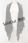 axes femme / レース使い透かしニットフーデイーカーデ M クロ O-25-04-26-049-AX-TO-IG-OS