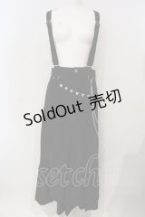 ALGONQUINS / スタッズフラップサスペンダーワイドパンツ  ブラック O-25-04-26-006-AL-PA-IG-OS