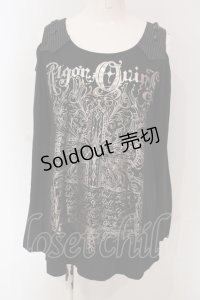 ALGONQUINS / クロスプリントAラインタンク  ブラック O-25-04-26-051-AL-TO-IG-OS