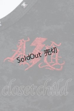 画像2: ALGONQUINS / ラメロゴ刺繍タンク  ブラック×グレー O-25-04-26-053-AL-TO-IG-OS