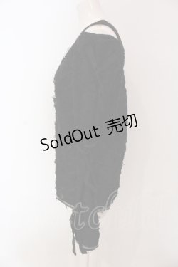 画像2: ALGONQUINS / ダメージオフショルトップス  ブラック O-25-04-26-055-AL-TO-IG-OS