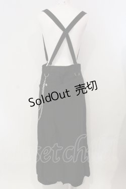 画像3: ALGONQUINS / スタッズフラップサスペンダーワイドパンツ  ブラック O-25-04-26-006-AL-PA-IG-OS