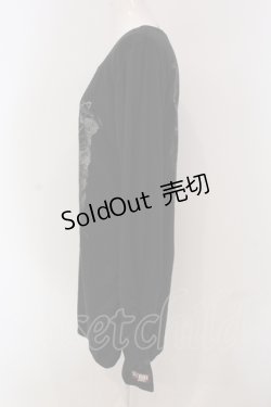 画像2: SEX POT ReVeNGe / ギャザースリーブロングカットソー M ブラック O-25-04-26-056-SP-TO-IG-OS