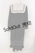 DearMyLove / クロス刺繍シスターワンピース 3L クロ×グレー O-25-04-26-061-EL-OP-IG-OS