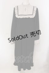 DearMyLove / クロス刺繍シスターワンピース 3L クロ×グレー O-25-04-26-061-EL-OP-IG-OS