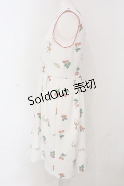 画像2: 【SALE】Franche Lippee / あかい実ワンピース M シロ O-25-04-26-063-LO-OP-IG-ZT227
