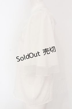 画像3: axes femme kawaii / チュールフリルブラウス  シロ O-25-04-26-070-AX-BL-IG-OS