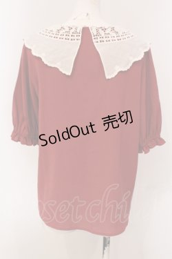 画像3: axes femme / バラ刺繍襟ブラウス  アカ O-25-04-26-072-AX-BL-IG-OS