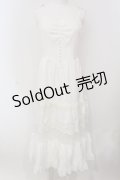 axes femme POETIQUE / イースターラビット刺繍ワンピース M キナリ O-25-04-26-079-AX-OP-OW-OS
