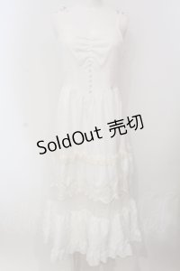 axes femme POETIQUE / イースターラビット刺繍ワンピース M キナリ O-25-04-26-079-AX-OP-OW-OS