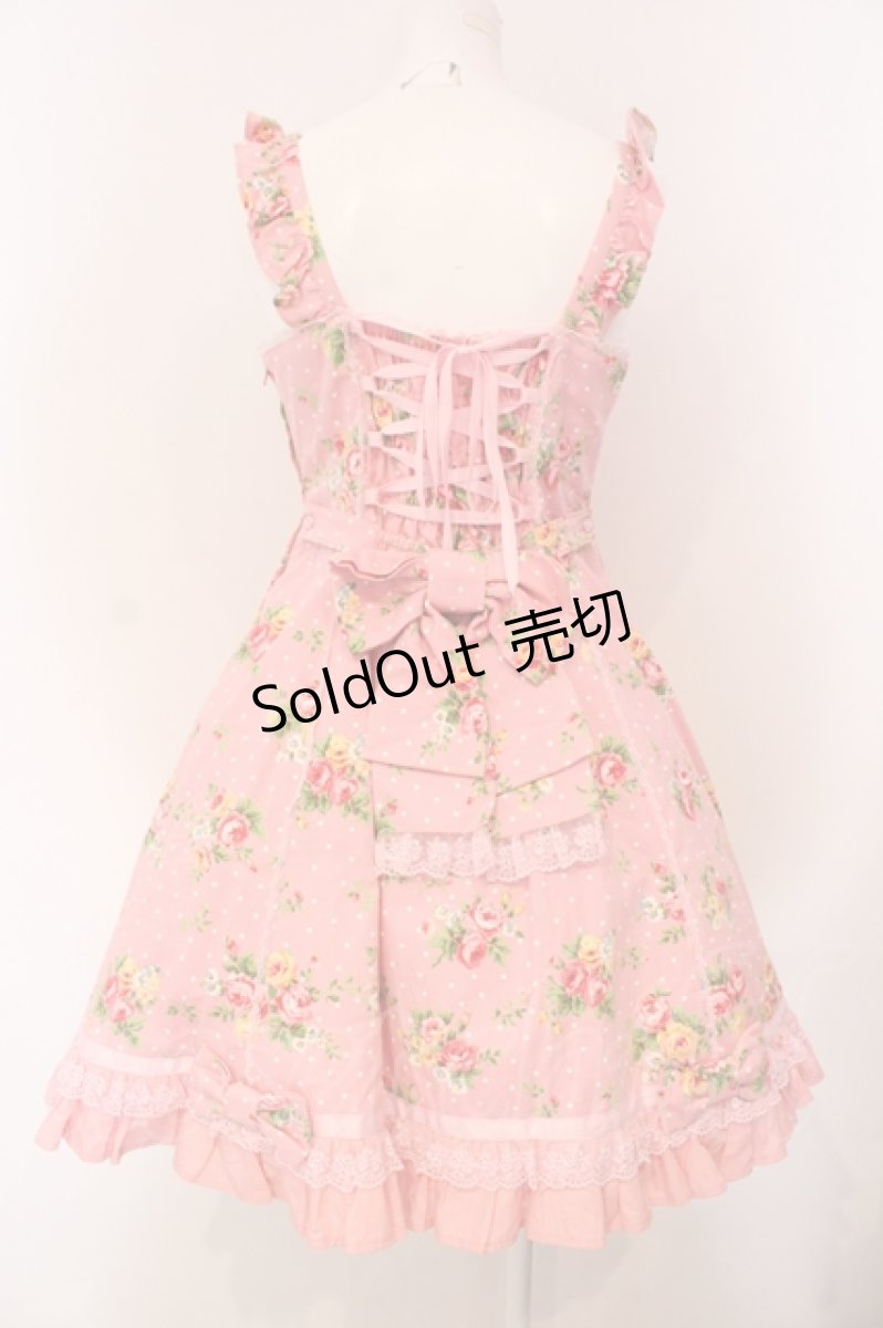 画像4: Angelic Pretty / ローズアフタヌーンジャンパースカート  ピンク O-25-04-26-008-AP-OP-OW-OS (4)