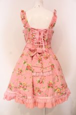 画像4: Angelic Pretty / ローズアフタヌーンジャンパースカート  ピンク O-25-04-26-008-AP-OP-OW-OS (4)