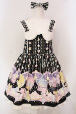 画像1: Angelic Pretty / Cotton Candy Shopサロペット  クロ O-25-04-26-009-AP-OP-OW-OS (1)