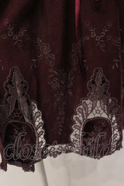 画像2: axes femme / 裾刺繍カーディガン M ワイン O-25-04-26-086-AX-TO-OW-OS