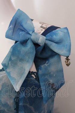 画像2: Angel　Cat / 空と海柄ジャンパースカート  ブルー O-25-04-26-012-LO-OP-OW-OS