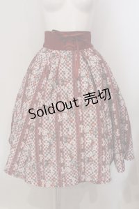 axes femme / ストロベリーチェック柄スカート F アカ O-25-04-26-017-AX-SK-OW-OS