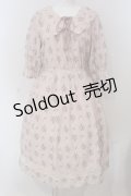 axes femme / ブーケリボン柄セーラーワンピース  ピンク O-25-04-26-018-AX-OP-IG-OS