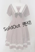axes femme POETIQUE / クラシックセーラーワンピース M ピンク O-25-04-26-019-AX-OP-IG-OS