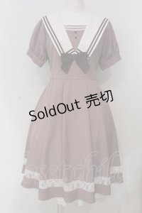 axes femme POETIQUE / クラシックセーラーワンピース M ピンク O-25-04-26-019-AX-OP-IG-OS