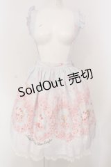 BABY,THE STARS SHINE BRIGHT / SA KU RAくみゃちゃん柄スカート  サックス O-25-04-26-020-BA-SK-IG-OS