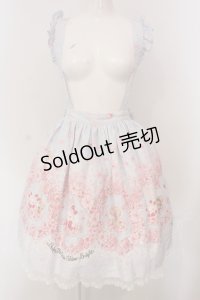 BABY,THE STARS SHINE BRIGHT / SA KU RAくみゃちゃん柄スカート  サックス O-25-04-26-020-BA-SK-IG-OS