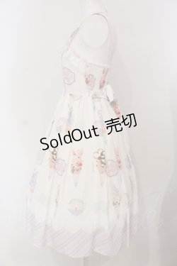 画像4: axes femme kawaii / アイス柄ジャンパースカート  シロ O-25-04-26-021-AX-OP-IG-OS