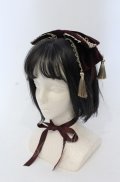 axes femme kawaii / タッセル付リボンヘッドドレス  ワイン O-25-04-27-035-AX-AC-OW-OS