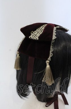 画像2: axes femme kawaii / タッセル付リボンヘッドドレス  ワイン O-25-04-27-035-AX-AC-OW-OS