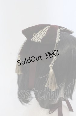 画像2: axes femme kawaii / タッセル付リボンヘッドドレス  ワイン O-25-04-27-035-AX-AC-OW-OS