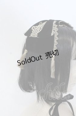 画像2: axes femme kawaii / タッセル付リボンヘッドドレス  クロ O-25-04-27-036-AX-AC-OW-OS