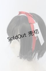 axes femme kawaii / レースリボンカチューシャ  アカ O-25-05-29-1005-AX-AC-OW-ZT394-F006