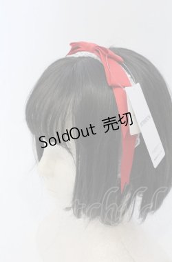 画像1: axes femme kawaii / レースリボンカチューシャ  アカ O-25-05-29-1005-AX-AC-OW-ZT394-F006