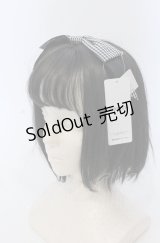 axes femme kawaii / ギンガムリボンカチューシャ  クロ O-25-04-27-039-AX-AC-OW-OS