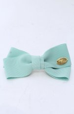 画像1: 【SALE】Leur Getter / グログランリボンバレッタ  ミント O-25-05-27-1052-LU-ZA-IG-ZT444-F005 (1)