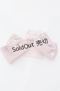 m petit by misako / AM*NIPLバレッタ  ピンク O-25-05-27-1023-LO-AC-IG-ZT444-F003