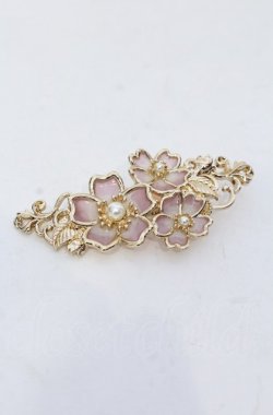 画像1: axes femme / 桜モチーフヘアクリップ  ゴールド O-25-04-27-054-AX-AC-IG-OS
