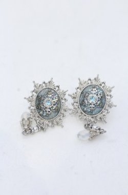 画像1: axes femme / スノービジューイヤリング  シルバー O-25-04-27-055-AX-AC-IG-OS