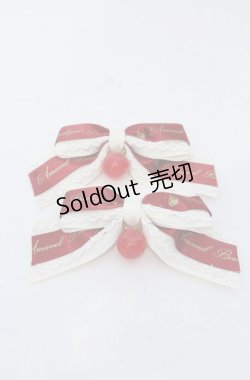 画像1: Amavel / Apple Cherryリボンクリップ  アイボリー×アカ O-25-05-27-1050-CA-AC-IG-OS