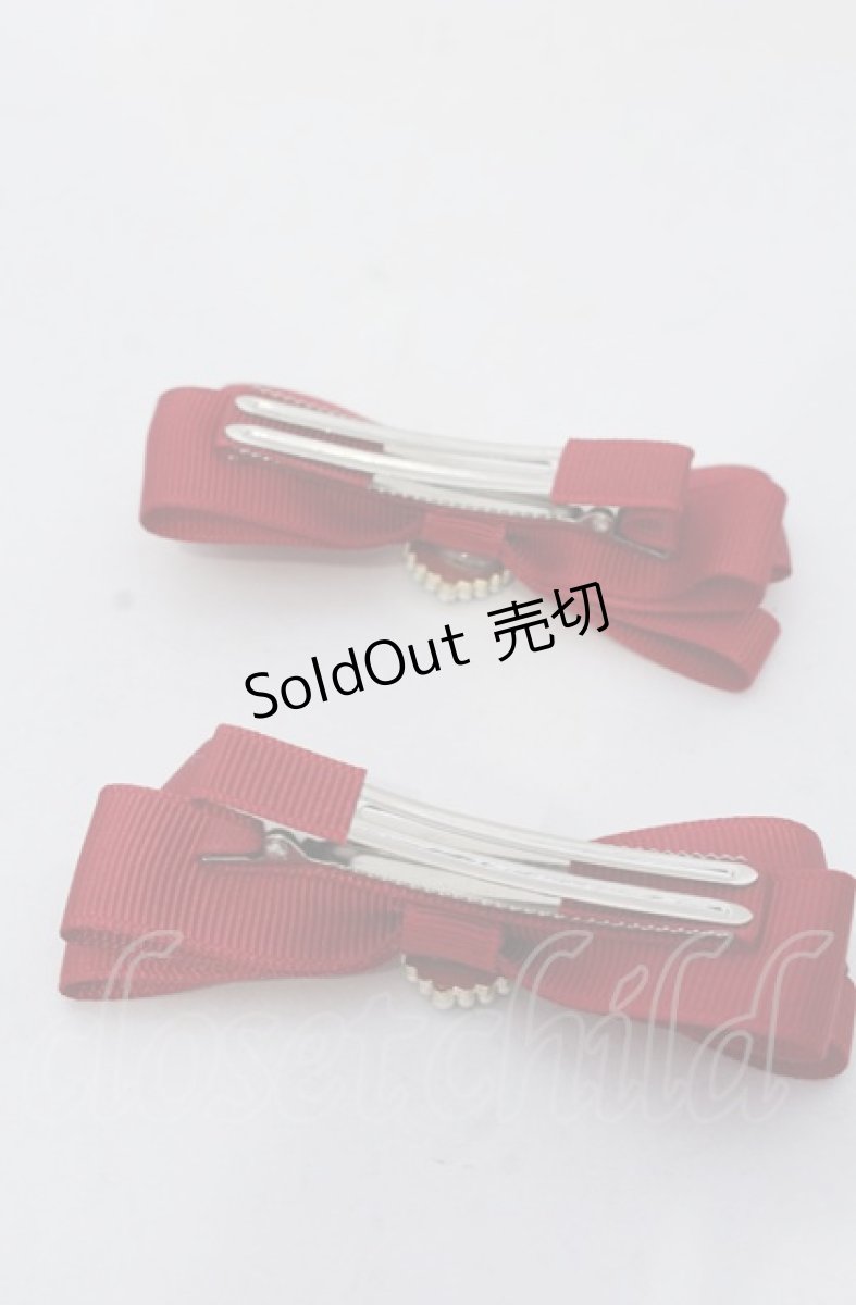 画像2: 【SALE】m petit by misako / TT*AM2Pクリップ  アカ O-25-05-30-1001-LO-AC-IG-ZT486-F003 (2)