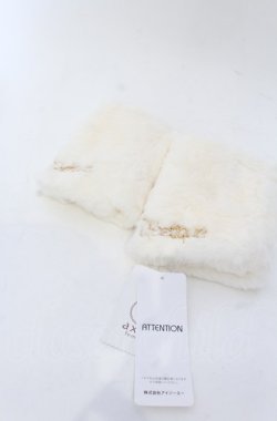画像1: axes femme POETIQUE / ロゴチャームグローブ  キナリ O-25-04-27-063-AX-ZA-OW-OS