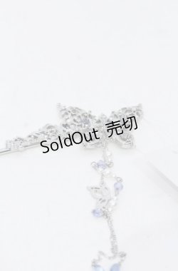 画像2: axes femme / 薔薇装飾蝶々かんざし  シルバー O-25-04-27-064-AX-AC-OW-OS