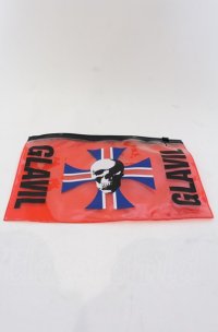GLAVIL / クリアポーチ  レッド O-25-04-27-075-PU-ZA-IG-OS