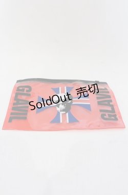 画像1: GLAVIL / クリアポーチ  レッド O-25-05-27-1055-PU-ZA-IG-ZT444-F005