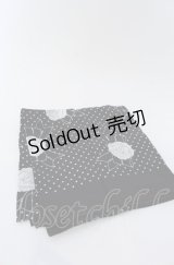 INGEBORG / カメリアリボンスカーフ  クロ×シロ O-25-04-27-082-LO-ZA-IG-ZT445-F005